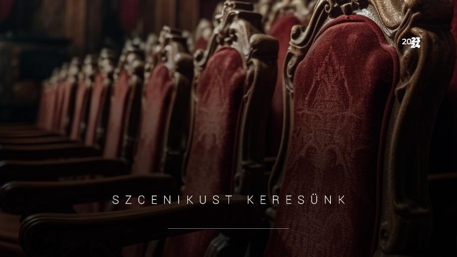 Szcenikus munkatársat keresünk hír képe Szcenikus munkatársat keresünk hír képe