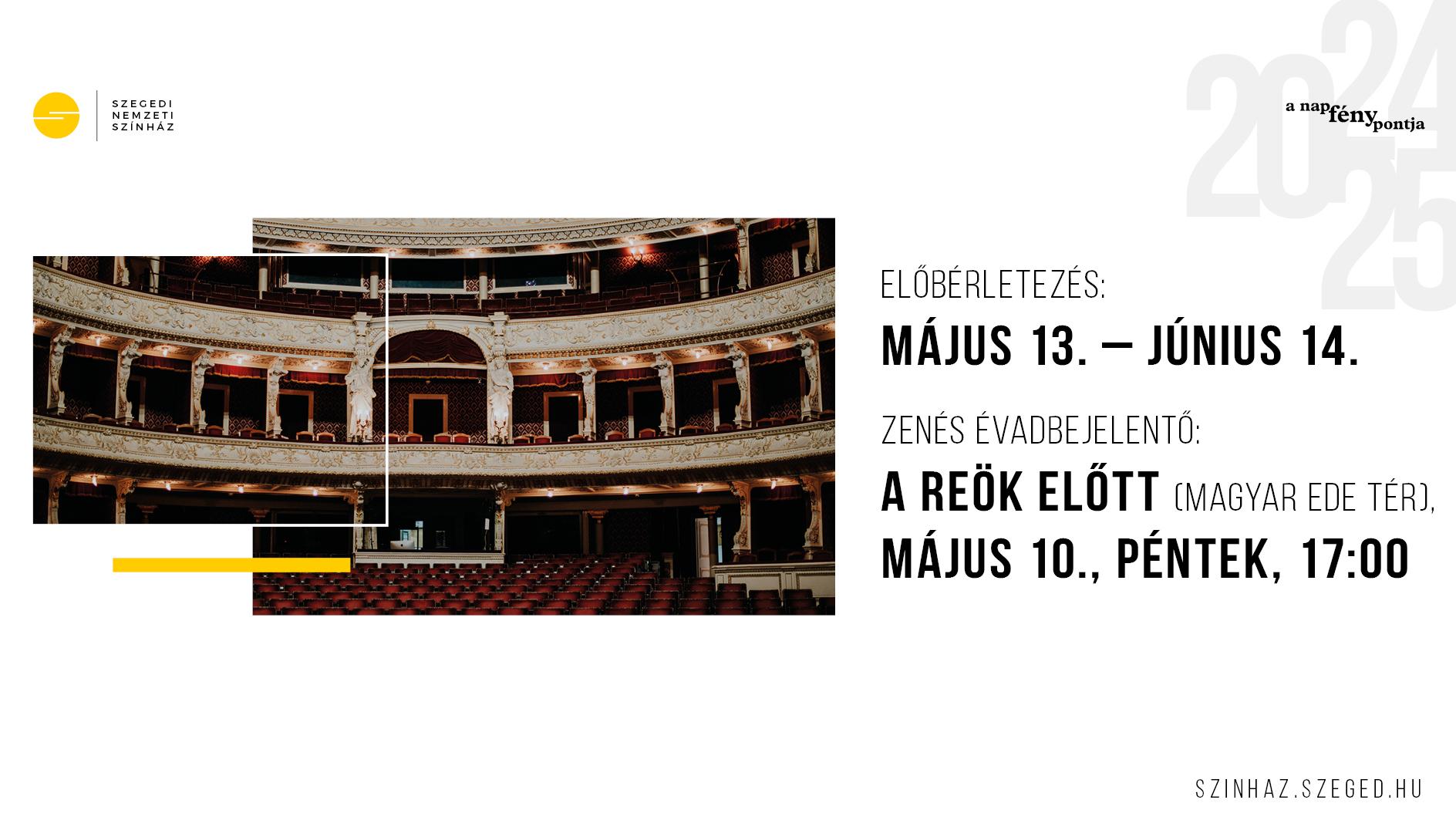 Zenés évadbejelentő hír képe Zenés évadbejelentő hír képe